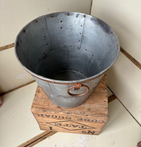 Large Galvanised Pot