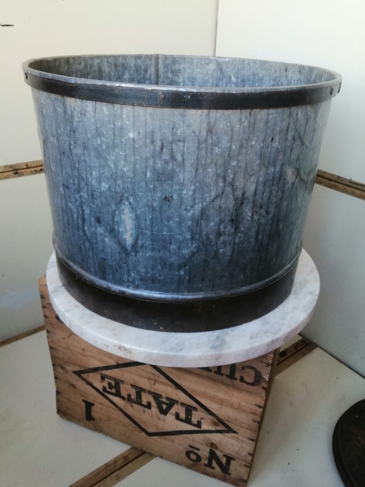 Galvanised Circular Planter