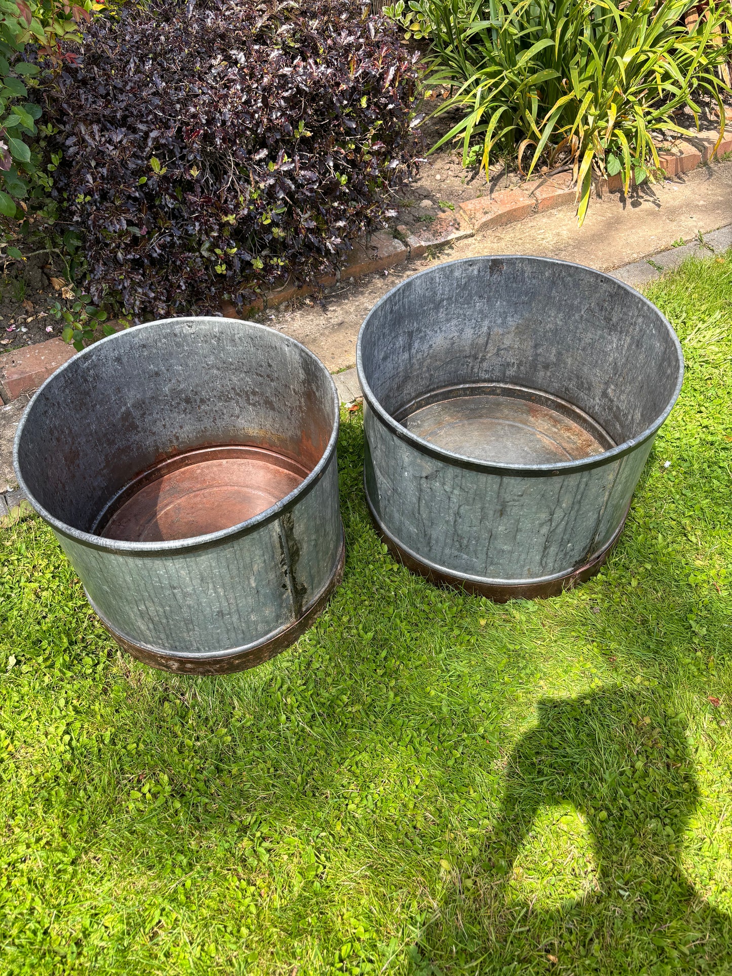 Galvanised Circular Planter