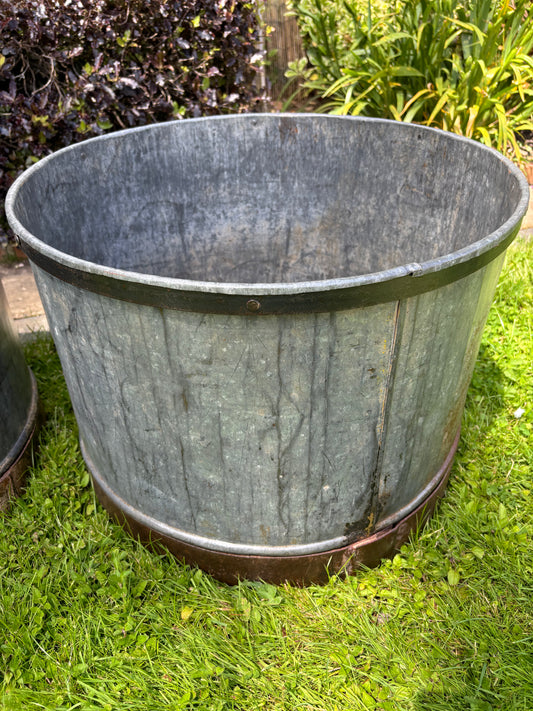 Galvanised Circular Planter