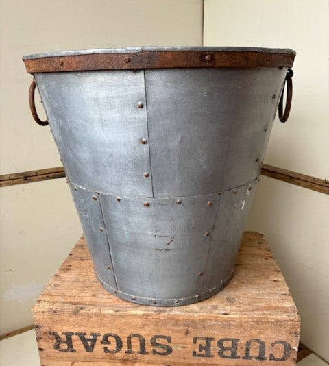 Large Galvanised Pot