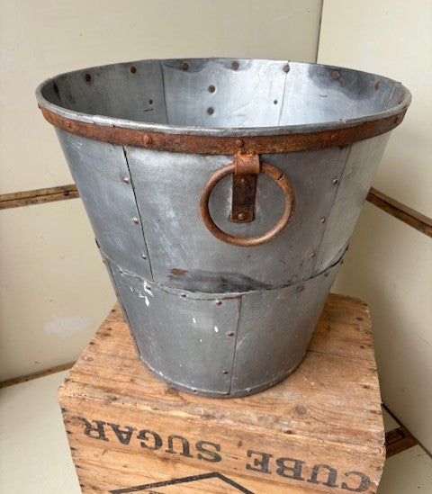 Large Galvanised Pot